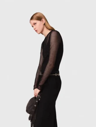 Jersey-top med strass
