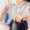 Jumpsuit i tweed med paljetter