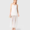 Klänning i taft och spets