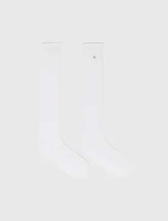 Knähöga pointelle-strumpor