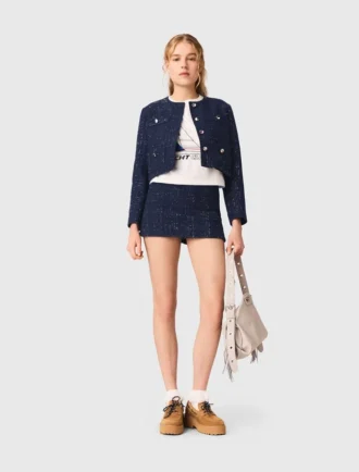 Kort blazer med dekorationer