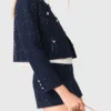 Kort blazer med dekorationer