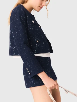 Kort blazer med dekorationer
