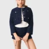 Kort blazer med dekorationer
