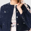 Kort blazer med dekorationer