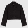 Kort broderad jacka
