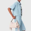 Kort denimskjorta med strass Kort denimskjorta med strass