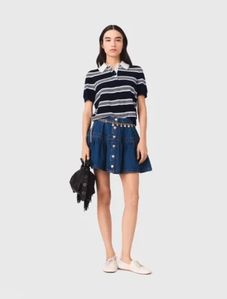 Kort jeanskjol