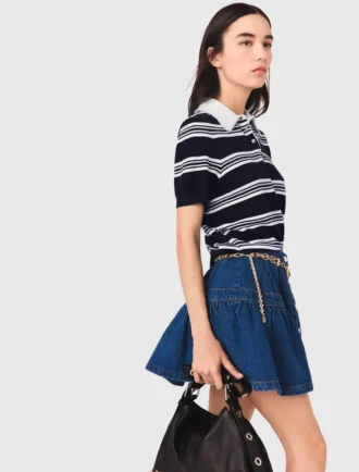 Kort jeanskjol