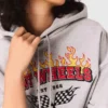 Kort sweatshirt med broderad logotyp Kort sweatshirt med broderad logotyp