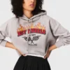 Kort sweatshirt med broderad logotyp Kort sweatshirt med broderad logotyp