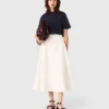 Kort topp i tjock crepe Kort topp i tjock crepe