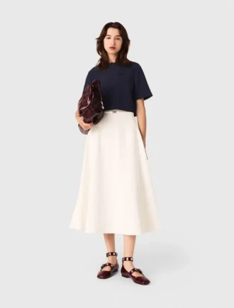 Kort topp i tjock crepe Kort topp i tjock crepe