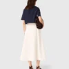 Kort topp i tjock crepe Kort topp i tjock crepe