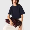 Kort topp i tjock crepe Kort topp i tjock crepe