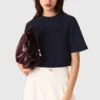 Kort topp i tjock crepe Kort topp i tjock crepe