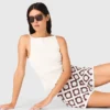 Krochetade shorts med blommönster Krochetade shorts med blommönster