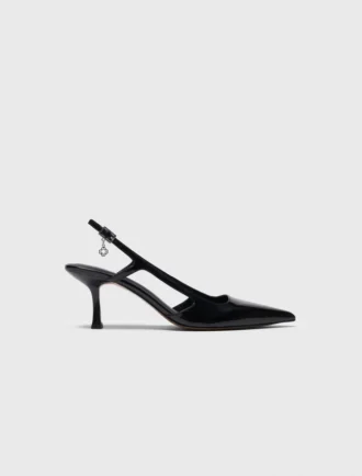 Lackläderslingbackpumps