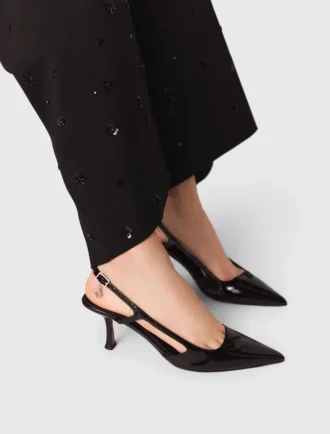 Lackläderslingbackpumps