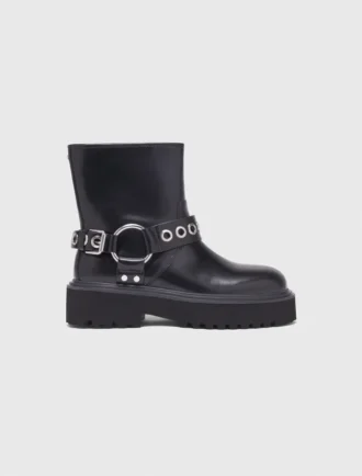 Läderbikerboots