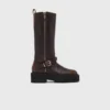 Läderbikerboots