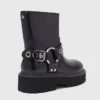 Läderbikerboots
