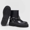 Läderbikerboots