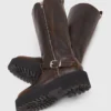 Läderbikerboots