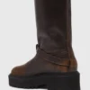 Läderbikerboots