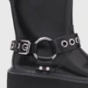 Läderbikerboots
