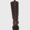 Läderbikerboots