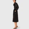Lång lädertrenchcoat Lång lädertrenchcoat