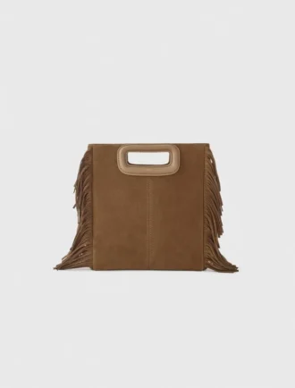 M Bag med fransar i mocka