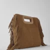 M Bag med fransar i mocka M Bag med fransar i mocka