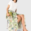 Maxikjol med tryck och shorts
