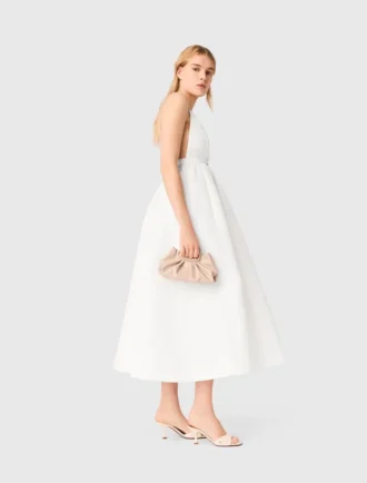 Maxiklänning i taffeta med juveler Maxiklänning i taffeta med juveler