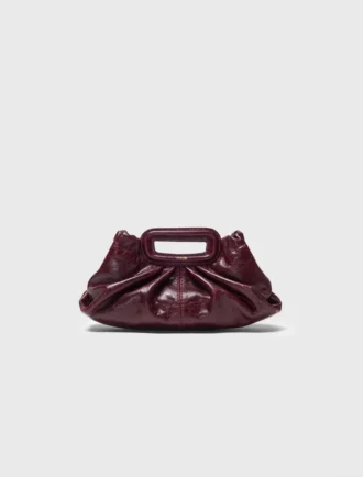 Milpli mini-clutch i krackelerat läder