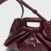 Milpli mini-clutch i krackelerat läder