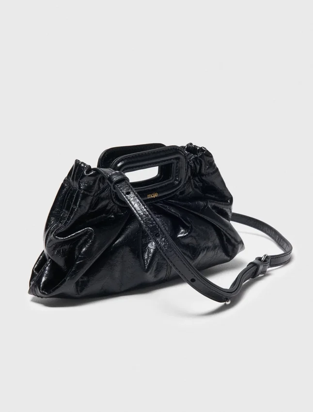 Milpli mini-clutch i krackelerat läder Milpli mini-clutch i krackelerat läder