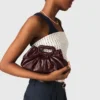 Milpli mini-clutch i krackelerat läder