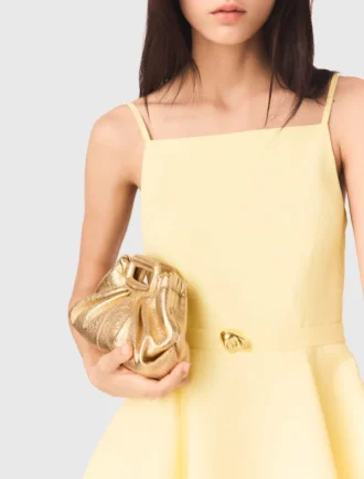 Milpli mini-clutch i metallicläder