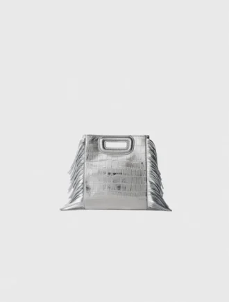 Mini M Bag i präglat läder med kedja