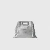 Mini M Bag i präglat läder med kedja