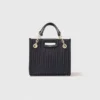 Mini-toteväska i quiltat läder Mini-toteväska i quiltat läder