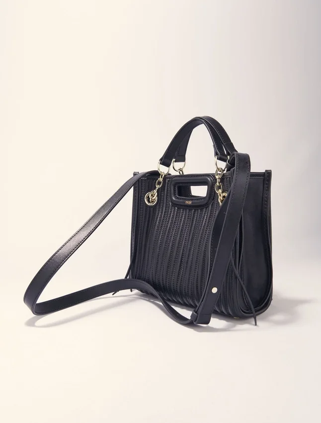 Mini-toteväska i quiltat läder Mini-toteväska i quiltat läder