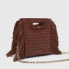 Mini-väska M Bag i läder med nitar Mini-väska M Bag i läder med nitar