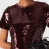 Miniklänning med broderade paljetter Miniklänning med broderade paljetter