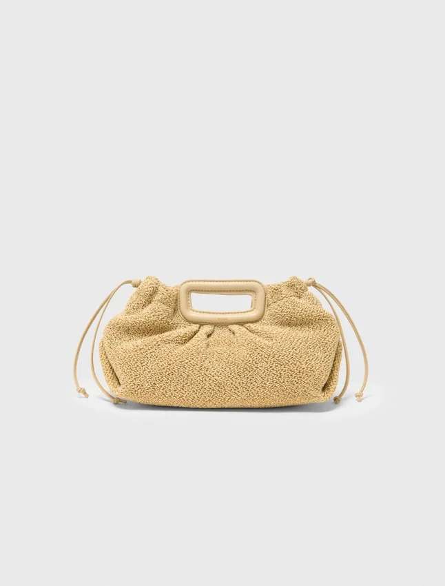 Mipli-clutch med bouclé-effekt Mipli-clutch med bouclé-effekt