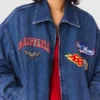 Oversized broderad jeansjacka Oversized broderad jeansjacka