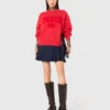 Paris New York Lettering Sweatshirt Paris New York Lettering Sweatshirt